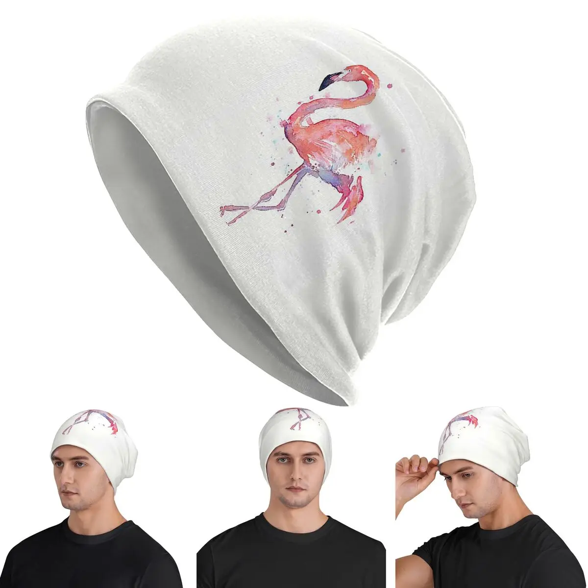 Pink Flamingo Watercolor Illustration Skullies Beanies Hats Warm Autumn Winter Outdoor Cap Knitted Bonnet Caps for Unisex Adult
Pink Flamingo Watercolor Illustration Skullies Beanies Hats Warm Autumn Winter Outdoor Cap Knitted Bonnet Caps for Unisex Adult