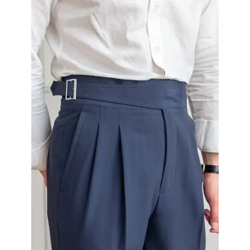 Naples Casual Business Attire Bottoms Men Slim Italian Gurkha Classic Trousers Comfortably Fit Your Curves Adjustable Waist
Naples Casual Business Attire Bottoms Men Slim Italian Gurkha Classic Trousers Comfortably Fit Your Curves Adjustable Waist