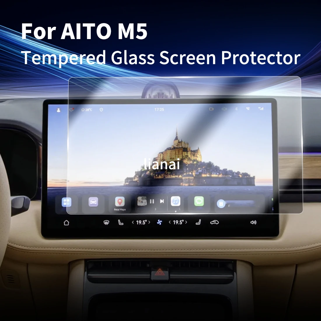 Screen Protector For 25-26 AITO M5 mpered Glass Protective Film GPS Video Navigator Car Stickers Vehicle Accessories
Screen Protector For 25-26 AITO M5 mpered Glass Protective Film GPS Video Navigator Car Stickers Vehicle Accessories