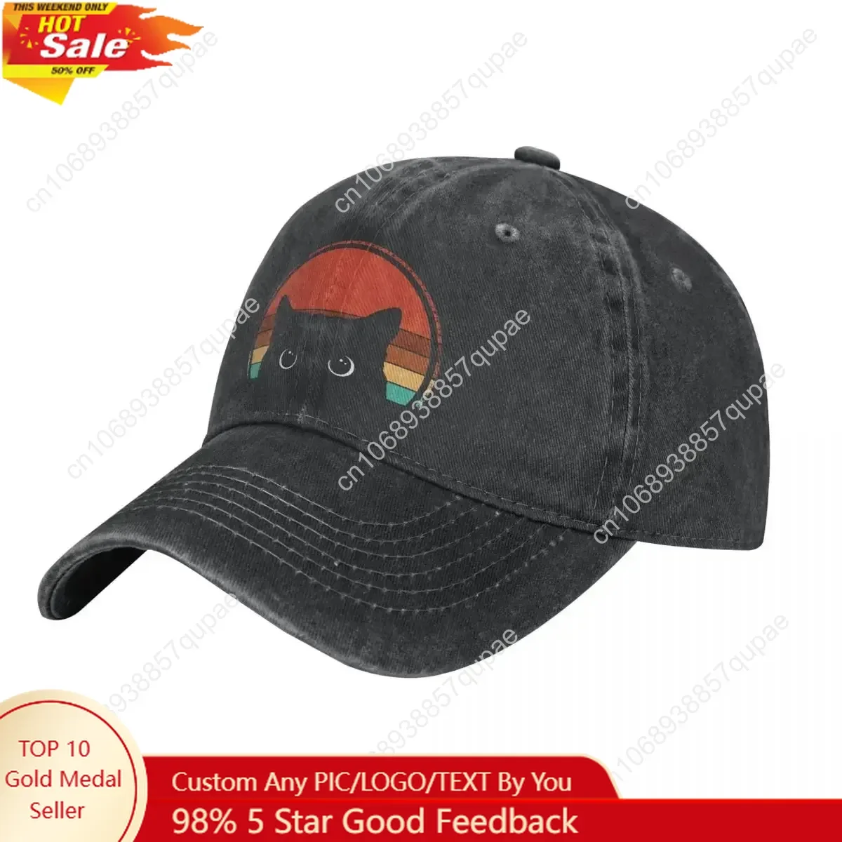 Animal Baseball Caps Hats Black Cat Peeking Dad Hat For Man Peaked Cap Snapback Caps
Animal Baseball Caps Hats Black Cat Peeking Dad Hat For Man Peaked Cap Snapback Caps