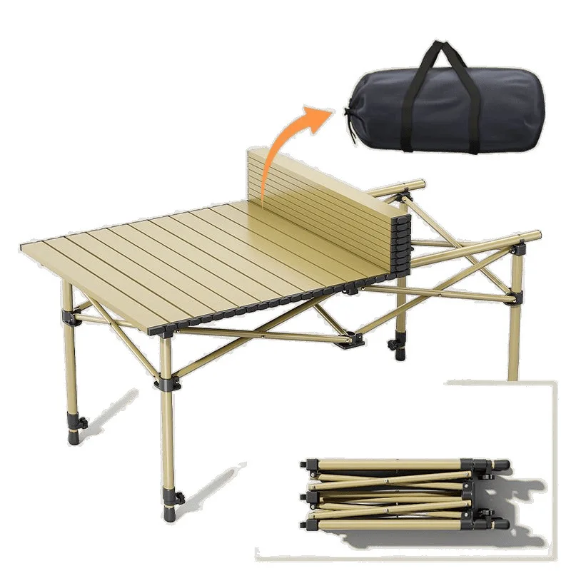 Outdoor lifting pocket folding tables and chairs Portable table Aluminum alloy Chicken rolls table Picnic camping barbecue
Outdoor lifting pocket folding tables and chairs Portable table Aluminum alloy Chicken rolls table Picnic camping barbecue
