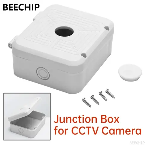 Waterproof Junction Box For CCTV Camera Video Wire Box Power Supply Cable Box Outdoor Electronic Camera Protection Box White