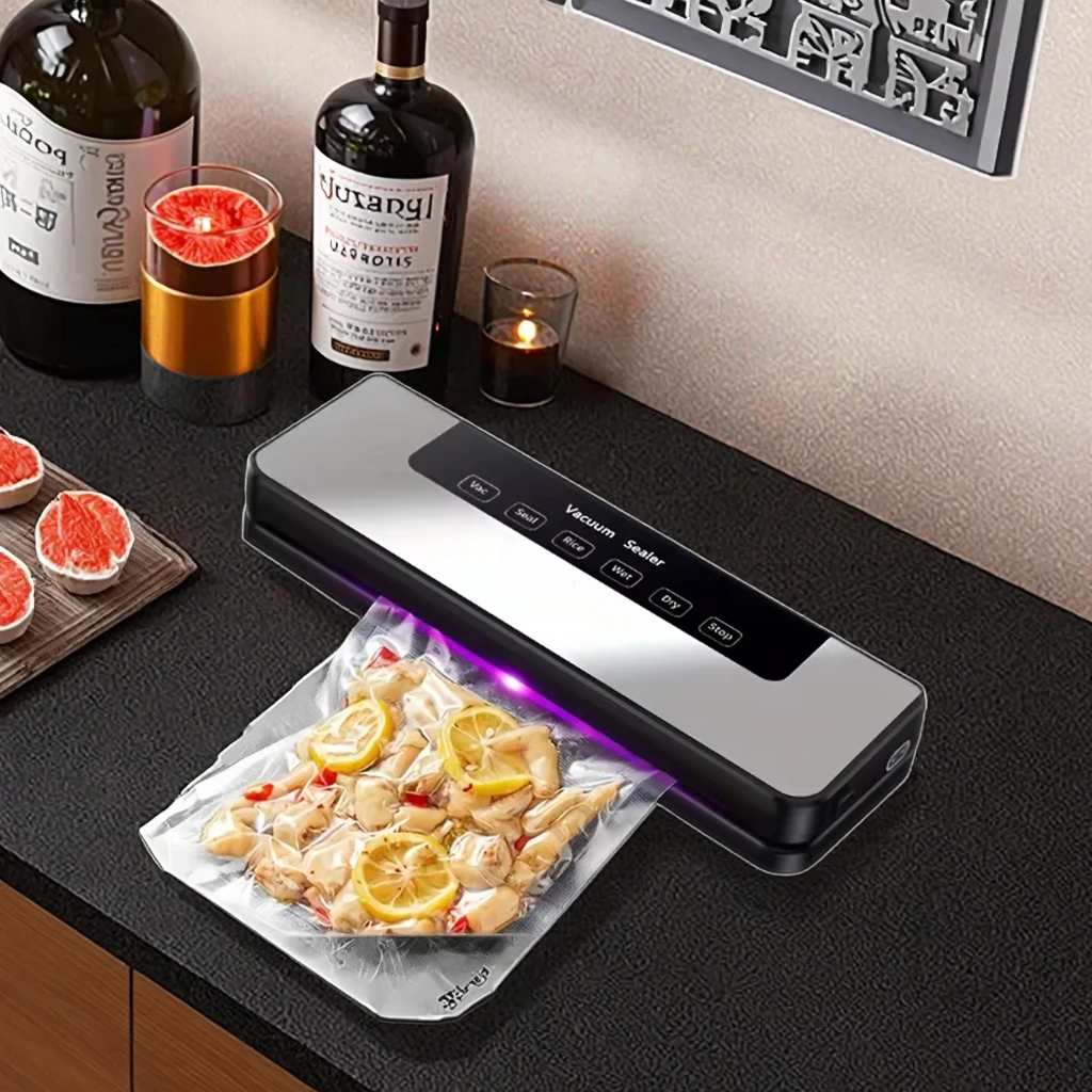 Dual-Use Automatic Touch Screen Vacuum Sealer Small Household Sundries Fresh-keeping Integrated Plastic Machine for Kitchen
Dual-Use Automatic Touch Screen Vacuum Sealer Small Household Sundries Fresh-keeping Integrated Plastic Machine for Kitchen