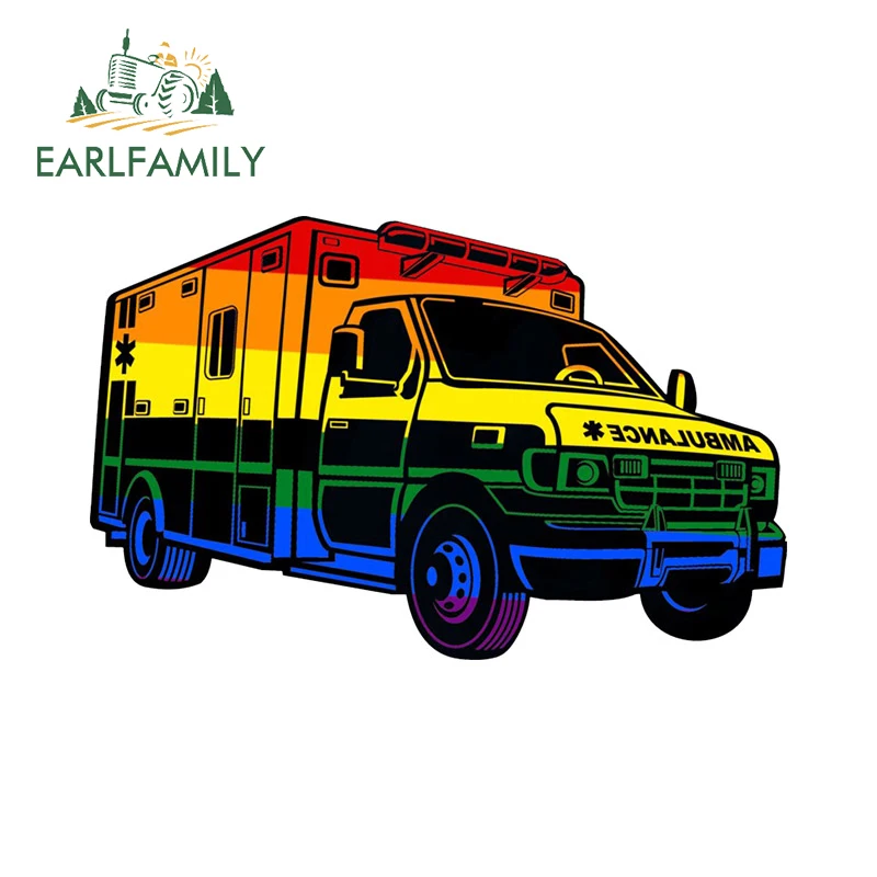 EARLFAMILY 13cm for Pride Flag Ambulance Gay Colorful Car Sticker Vinyl Humorous JDM Decal Surfboard Car Goods Windshield Decor
EARLFAMILY 13cm for Pride Flag Ambulance Gay Colorful Car Sticker Vinyl Humorous JDM Decal Surfboard Car Goods Windshield Decor