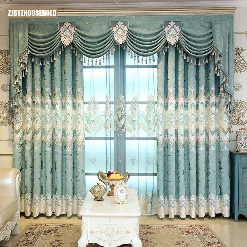 European Embroidery Chenille Curtains for Living Dining Room Bedroom Valance for Balcony
European Embroidery Chenille Curtains for Living Dining Room Bedroom Valance for Balcony
