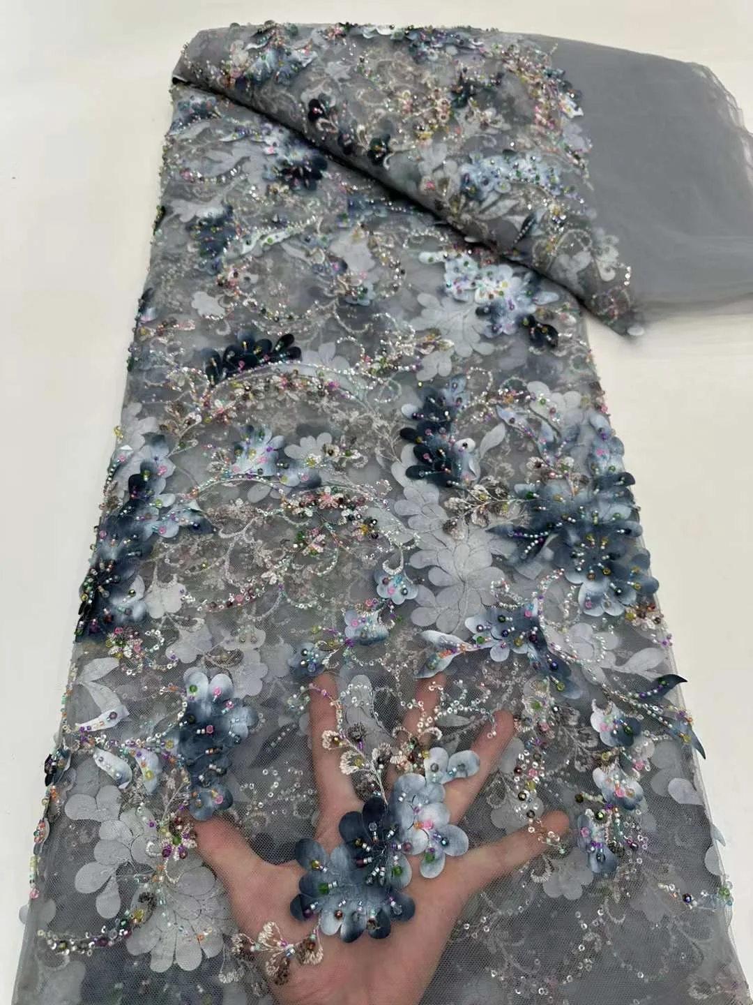 African Sequins Lace Fabrics for Nigerian Wedding Dress, French Mesh, Beaded Lace Fabric, High -End Luxury, 2024
African Sequins Lace Fabrics for Nigerian Wedding Dress, French Mesh, Beaded Lace Fabric, High -End Luxury, 2024