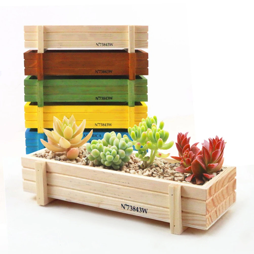 2pcs Wooden Succulent Boxes Retro Style Proper Size Minimalist Wood Plant Pots Durable Material
2pcs Wooden Succulent Boxes Retro Style Proper Size Minimalist Wood Plant Pots Durable Material