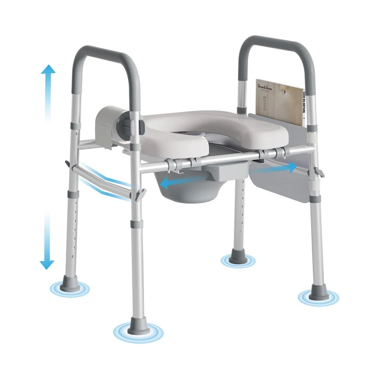 Регулируемая длина и высота 3-в-1 сиденье для душа, стул-комод и приподнятое сиденье для унитаза для пожилых людей
Регулируемая длина и высота 3-в-1 сиденье для душа, стул-комод и приподнятое сиденье для унитаза для пожилых людей
