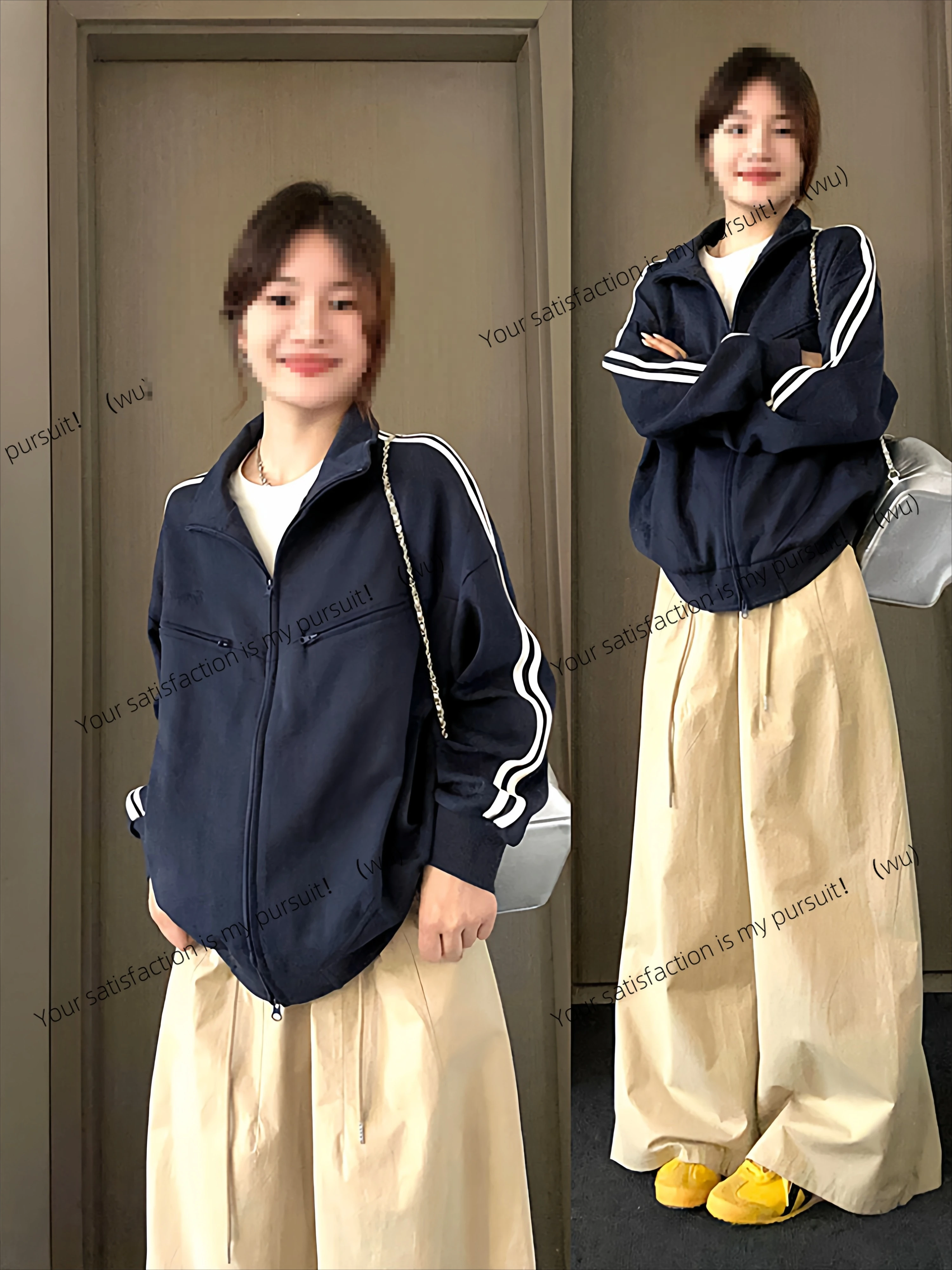 Нишевый дизайн, свитер, куртка, женская весенне-осенняя осенне-зимняя свободная спортивная корейская куртка, бейсбольная куртка 
Нишевый дизайн, свитер, куртка, женская весенне-осенняя осенне-зимняя свободная спортивная корейская куртка, бейсбольная куртка