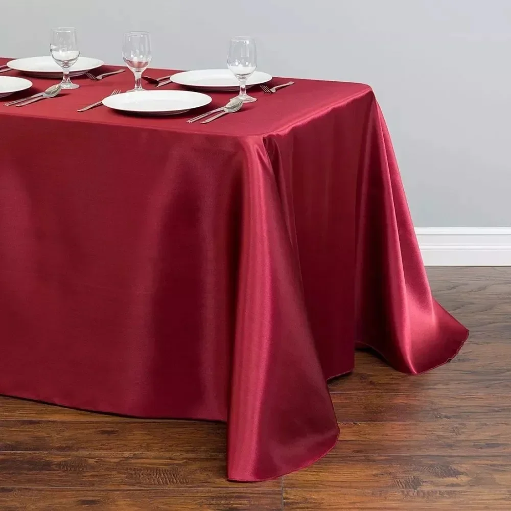1PC Rectangle Satin Tablecloth Wedding Table Cloth Silk FabricTable Decoration Party Birthday Banquet Decor Black Solid Color
1PC Rectangle Satin Tablecloth Wedding Table Cloth Silk FabricTable Decoration Party Birthday Banquet Decor Black Solid Color