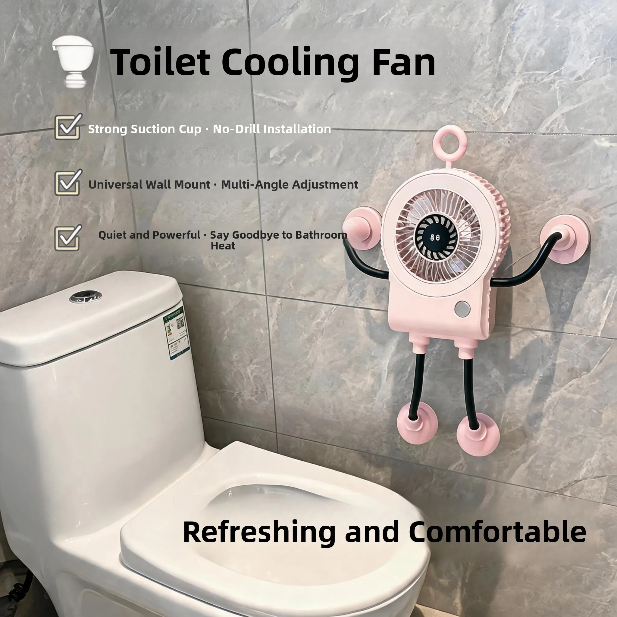 Wall-Mounted Kitchen Office Quiet Strong Wind Desktop Fan Special Toilet Fan New 2026 Powerful Fan for Home And Student Use
Wall-Mounted Kitchen Office Quiet Strong Wind Desktop Fan Special Toilet Fan New 2026 Powerful Fan for Home And Student Use