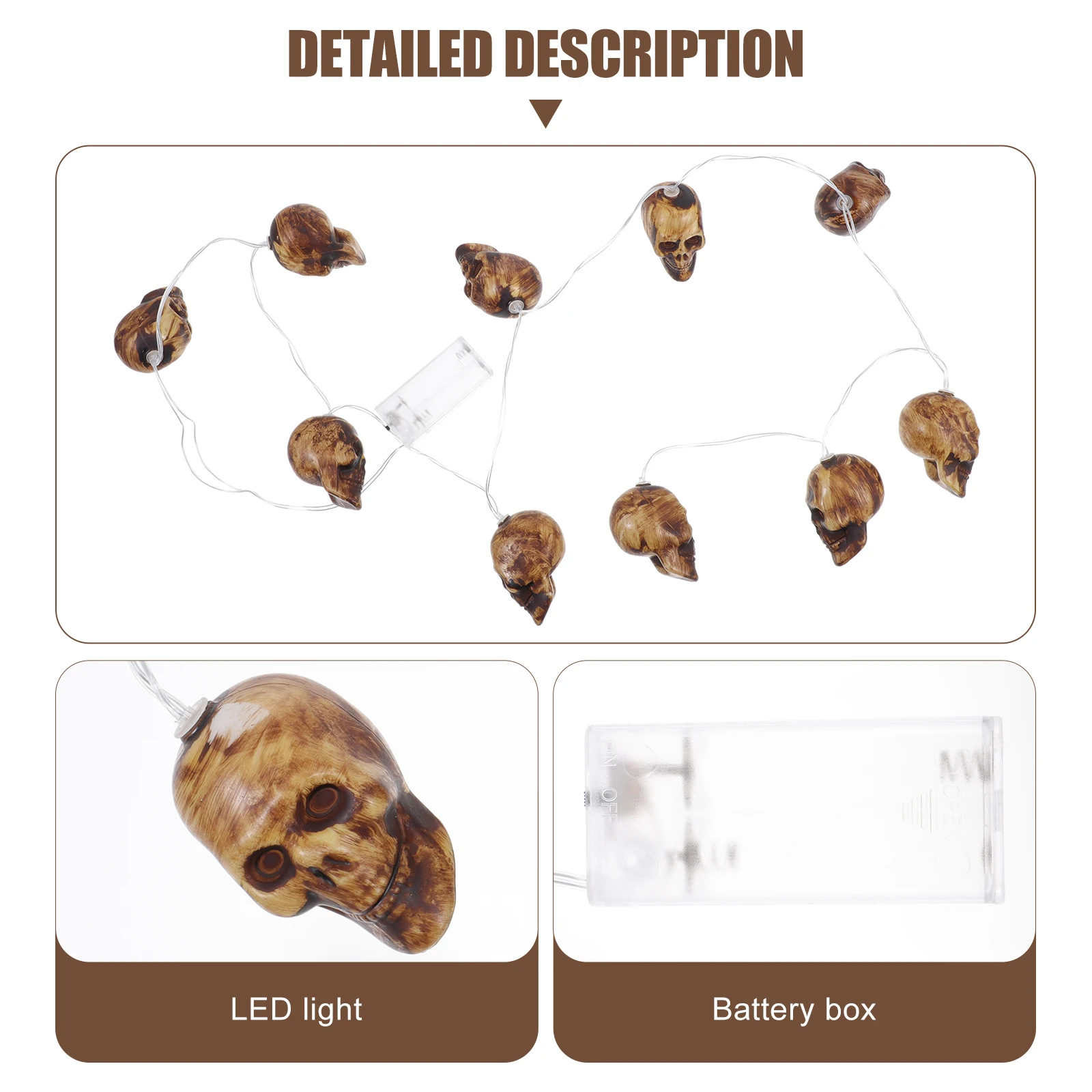 1Set Skull Light String Halloween Skull Lamp String Creative Unique Party Decor Light Strap Night Festival Lights
1Set Skull Light String Halloween Skull Lamp String Creative Unique Party Decor Light Strap Night Festival Lights