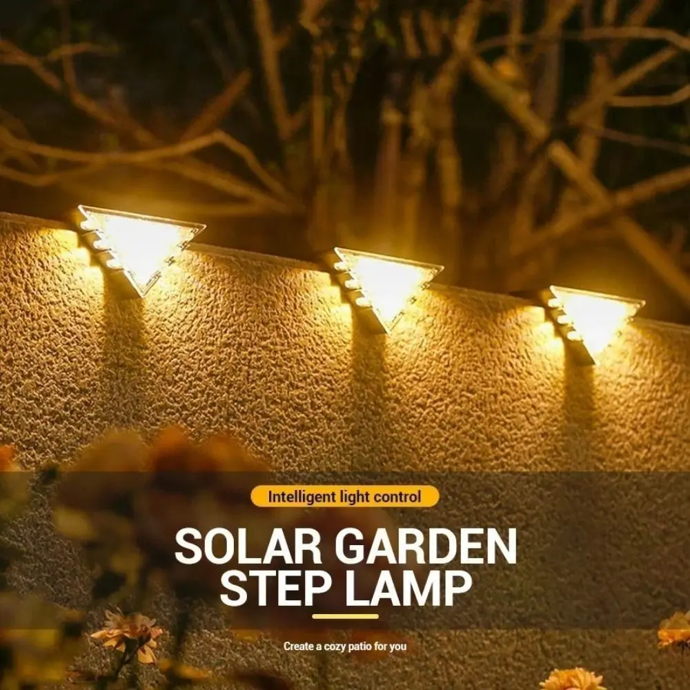 Solar Powered Outdoor Solar Step Lights Triangle Super Bright Stair Lamp Waterproof White/Warm Light Deck Lights Balcony
Solar Powered Outdoor Solar Step Lights Triangle Super Bright Stair Lamp Waterproof White/Warm Light Deck Lights Balcony