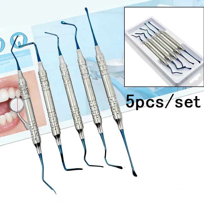 5Pcs Dental Bone Graft Condenser Plugger Flat End Curved Titanium Sinus Lift Implant Instruments
5Pcs Dental Bone Graft Condenser Plugger Flat End Curved Titanium Sinus Lift Implant Instruments