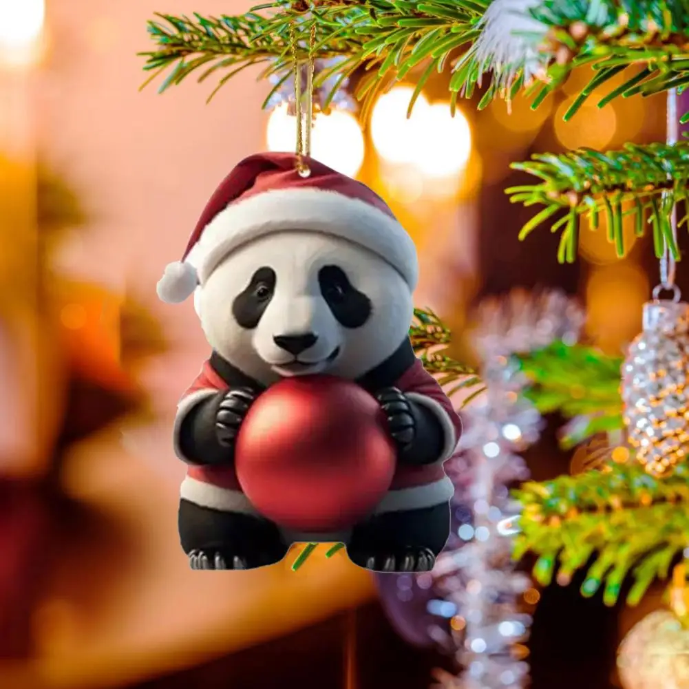 Cartoon Panda Holiday Pendant Cartoon Panda Ornament Festive Christmas Tree Hanging Ornaments Set Cartoon for Holiday
Cartoon Panda Holiday Pendant Cartoon Panda Ornament Festive Christmas Tree Hanging Ornaments Set Cartoon for Holiday