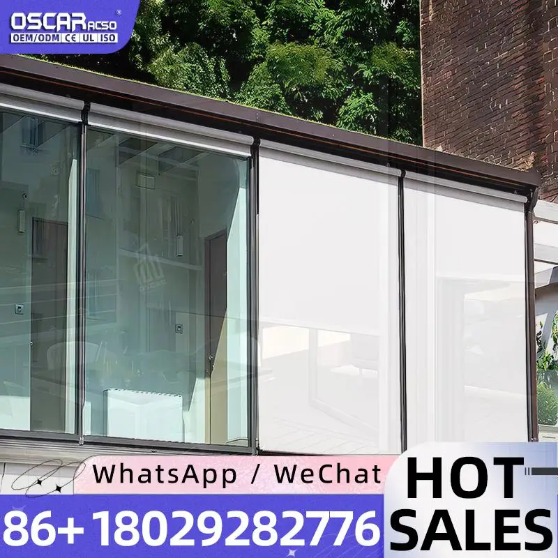 Outdoor Motorized Retractable Zipped Screens Aluminium Patio Rainproof New Year Modern Rolling shutter
Outdoor Motorized Retractable Zipped Screens Aluminium Patio Rainproof New Year Modern Rolling shutter
