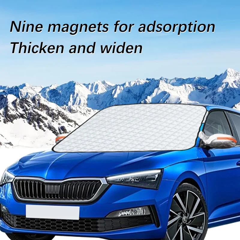 Magnetic Car Windshield Snow Cover Winter Ice-Frost Guard Sun Shade Protector For Skoda Scala Exterior Accessories
Magnetic Car Windshield Snow Cover Winter Ice-Frost Guard Sun Shade Protector For Skoda Scala Exterior Accessories