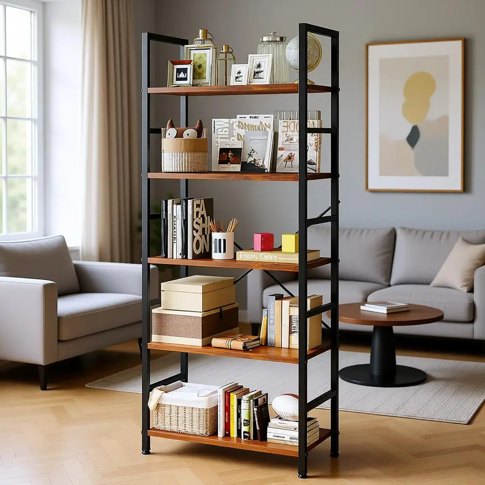 5-уровневый органайзер для хранения книжной полки для дома, офиса, спальни, кухни, гостиной - коричневый
5-уровневый органайзер для хранения книжной полки для дома, офиса, спальни, кухни, гостиной - коричневый