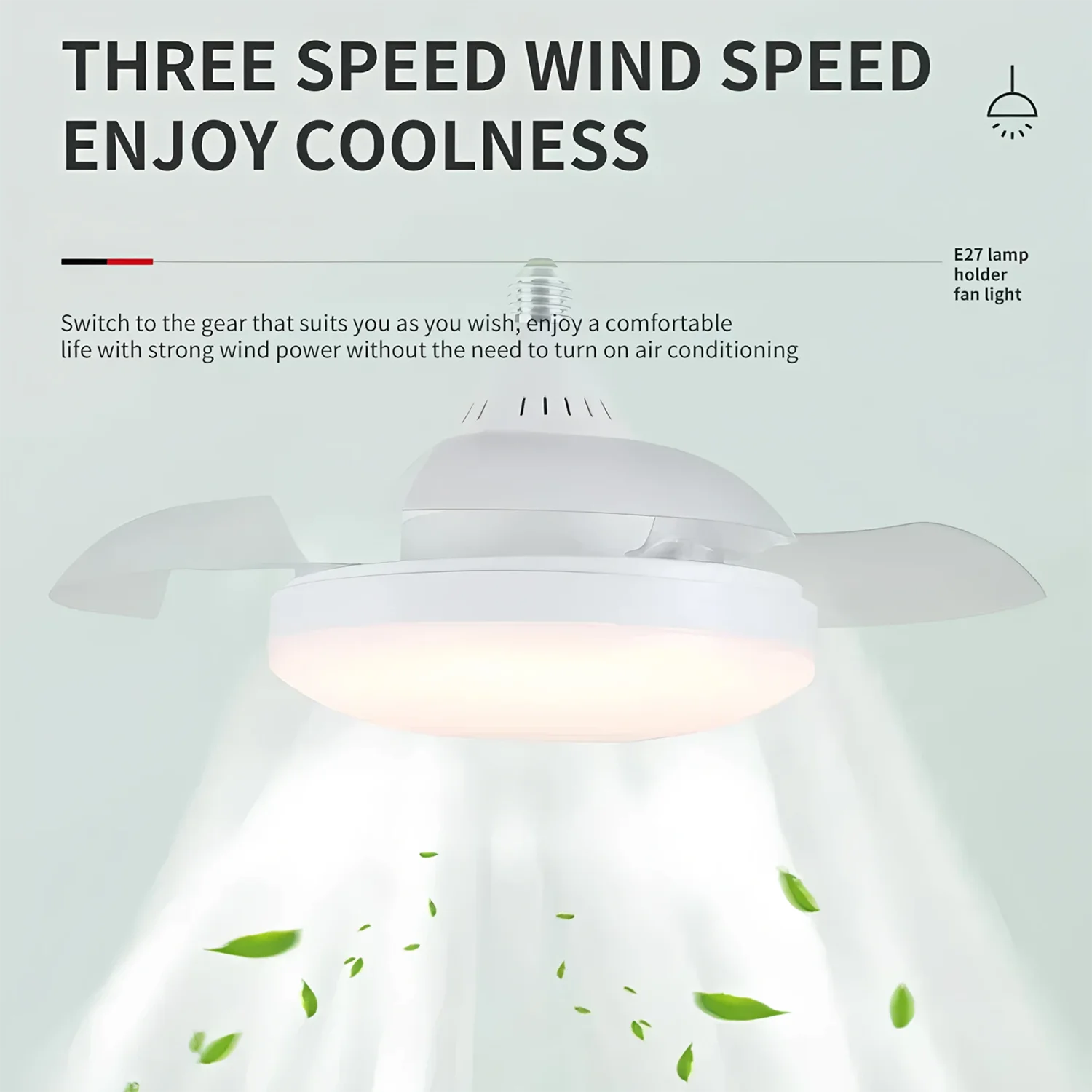 LED Invisible Fan Light E27 Base 48W Lighting Fan Light Suitable For Bedroom And Children's Room Lighting Fan Light
LED Invisible Fan Light E27 Base 48W Lighting Fan Light Suitable For Bedroom And Children's Room Lighting Fan Light