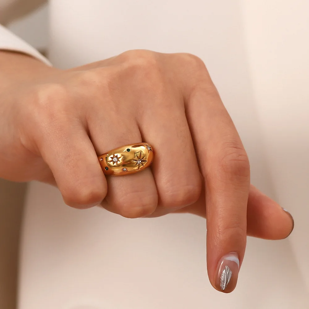 French Light Luxury Retro Star Ring INS Fashion Trend Temperament Fashion Women Jewelry Gifts
French Light Luxury Retro Star Ring INS Fashion Trend Temperament Fashion Women Jewelry Gifts