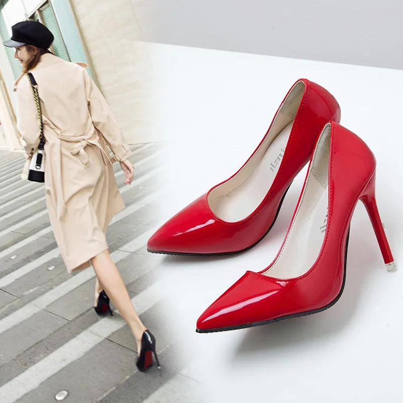 Pointed Toe High Heels New Style Interview Work Shoes Sexy Red Wedding Shoes Women's Fashion Single Shoes Professional Black
Pointed Toe High Heels New Style Interview Work Shoes Sexy Red Wedding Shoes Women's Fashion Single Shoes Professional Black