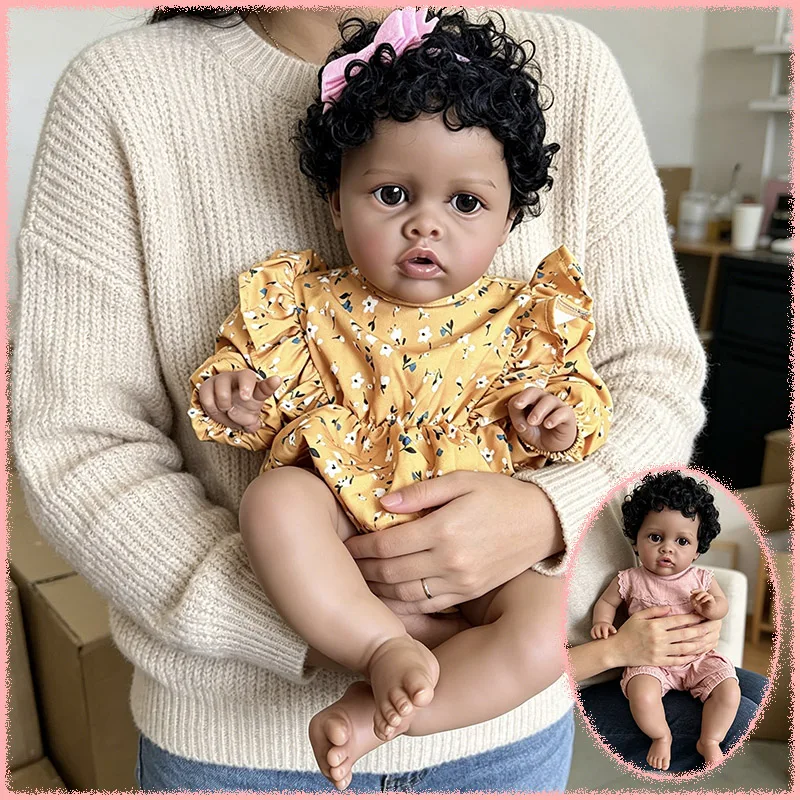 22'' Dark Skin Reborn Benjamin Doll Multiple Styles Choose Soft Cloth Body Hand-Root Hair Lifelike Toddler Collectible Art Doll
22'' Dark Skin Reborn Benjamin Doll Multiple Styles Choose Soft Cloth Body Hand-Root Hair Lifelike Toddler Collectible Art Doll