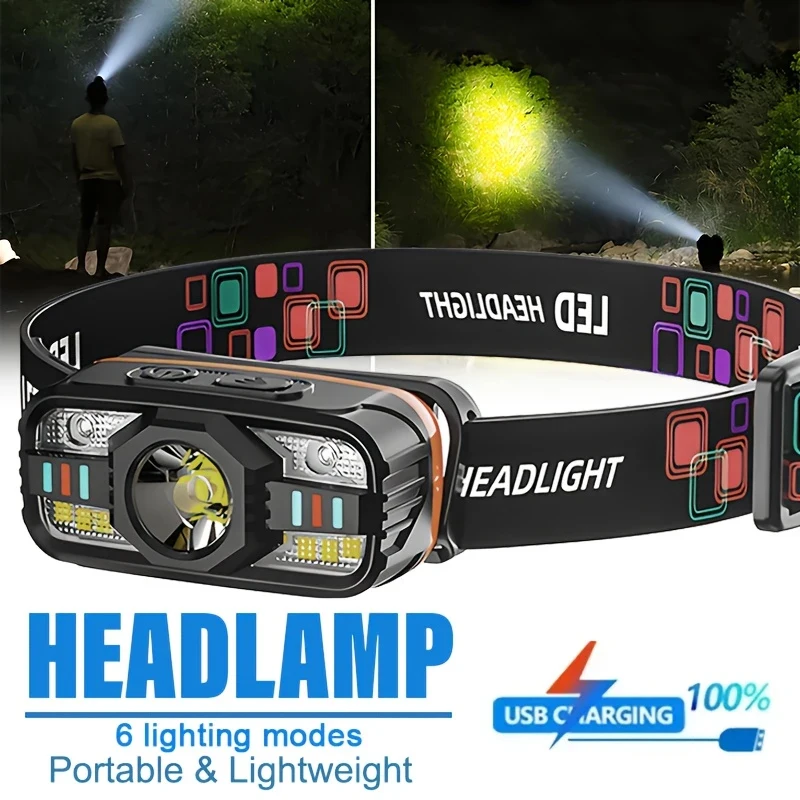 Уличный портативный светодиодный налобный фонарь Type-c, перезаряжаемый водонепроницаемый фонарь 45 ° Регулируемый налобный фонарик для кемпинга и пешего туризма
Уличный портативный светодиодный налобный фонарь Type-c, перезаряжаемый водонепроницаемый фонарь 45 ° Регулируемый налобный фонарик для кемпинга и пешего туризма
