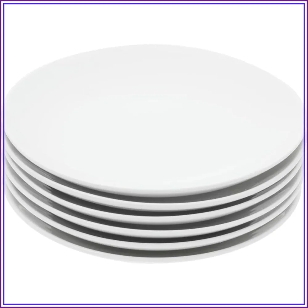 8 Inch Porcelain Salad Plates Set of 6, White Dessert Plates, Microwave & Dishwasher Safe, Modern Round Small Dinner Plates for Snack, Bread, Fruit
8 Inch Porcelain Salad Plates Set of 6, White Dessert Plates, Microwave & Dishwasher Safe, Modern Round Small Dinner Plates for Snack, Bread, Fruit