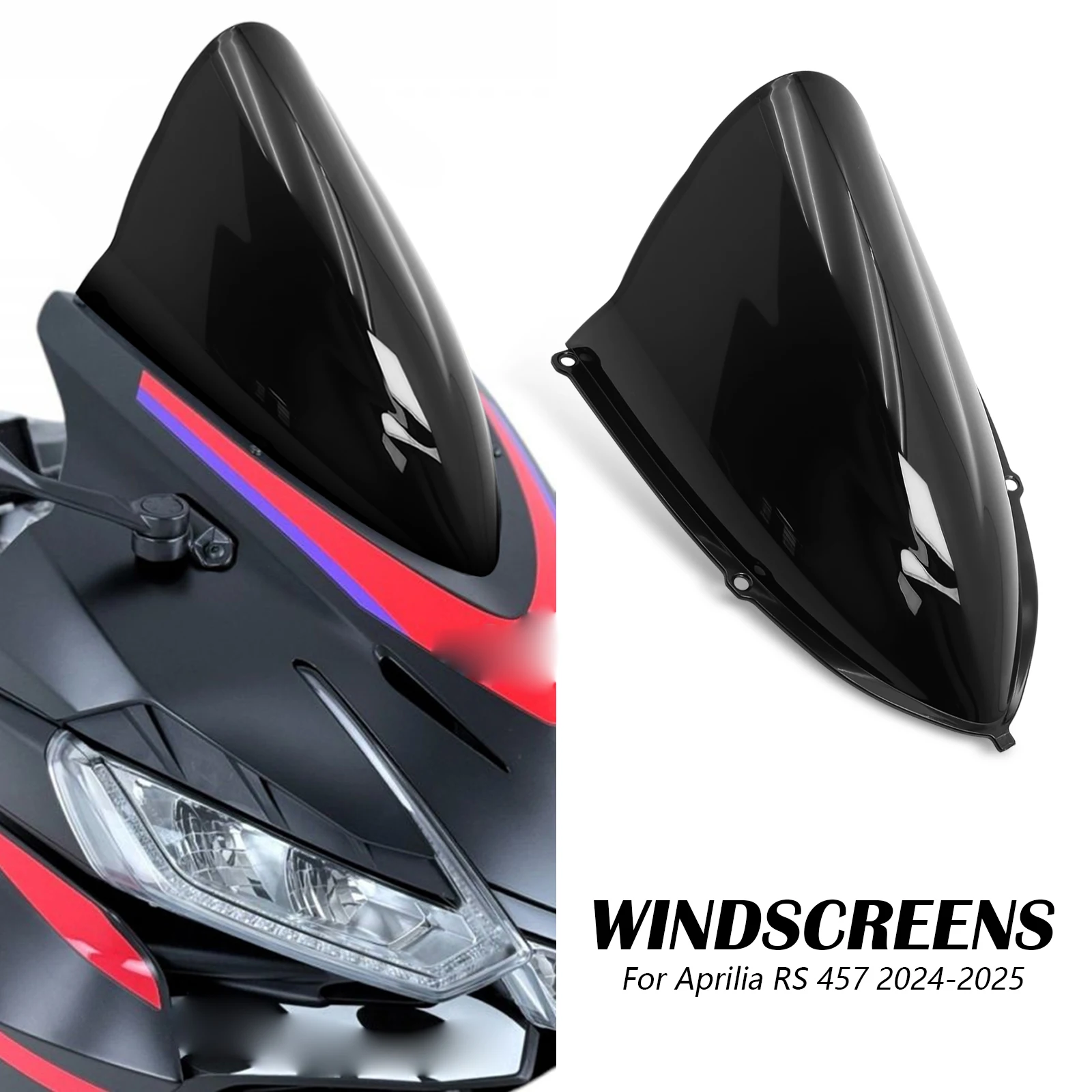 For Aprilia RS 457 rs457 2024-2025 Motorcycle Accessories Front Windscreen Windshield Wind Screen Deflector
For Aprilia RS 457 rs457 2024-2025 Motorcycle Accessories Front Windscreen Windshield Wind Screen Deflector