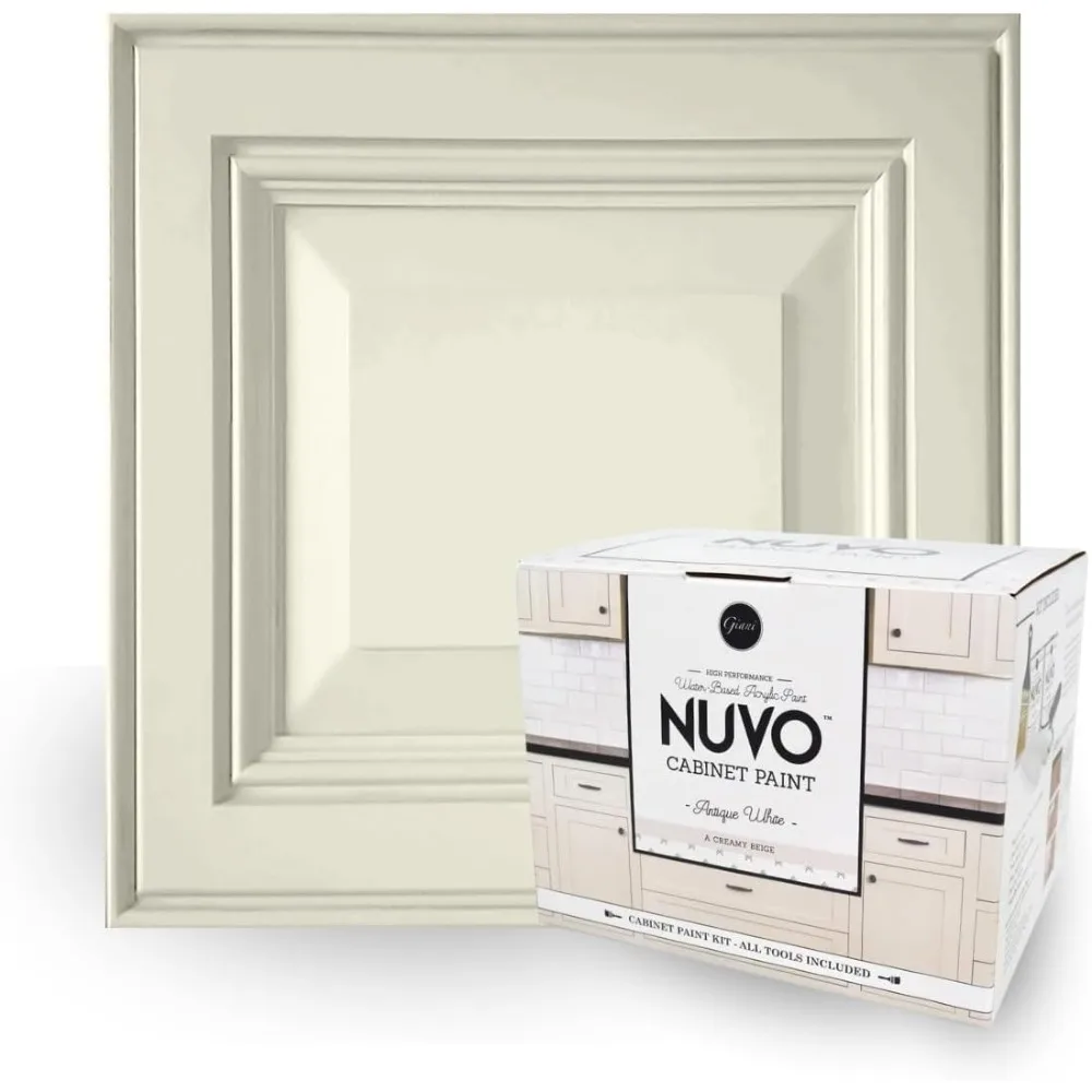 Nuvo Antique White Cabinet Makeover Kit - Easy DIY 7-Piece Set, Warm Cream, Long-Lasting Finish
Nuvo Antique White Cabinet Makeover Kit - Easy DIY 7-Piece Set, Warm Cream, Long-Lasting Finish