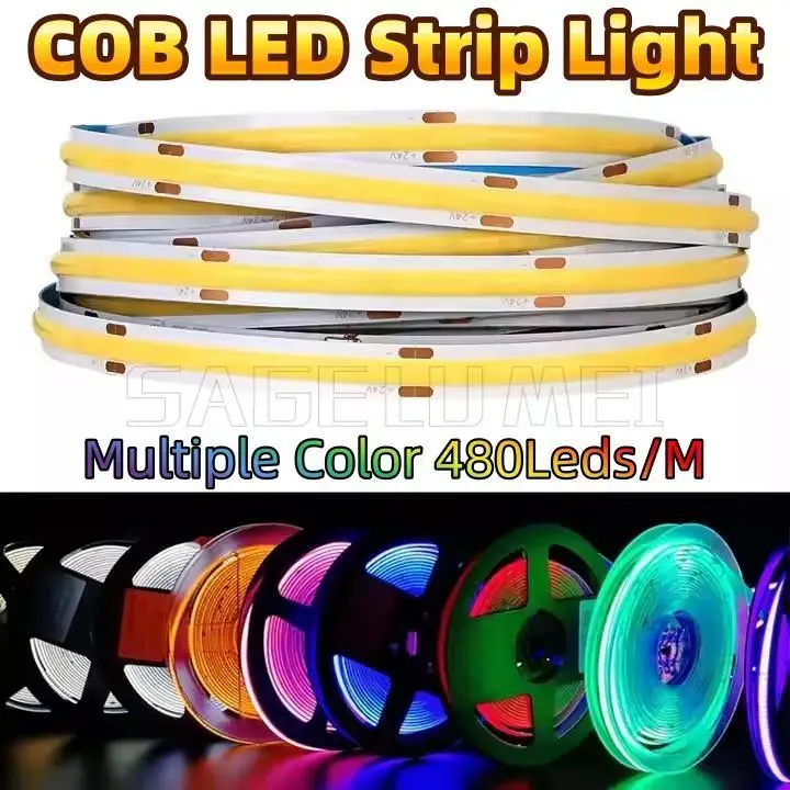 480 светодиодов/м DC12V/24V 11W/M Теплый Белый Красный Синий Желтый Розовый Фиолетовый Свет Гибкая светодиодная лента COB для домашнего декора 5M Гибкие светодиодные ленты
480 светодиодов/м DC12V/24V 11W/M Теплый Белый Красный Синий Желтый Розовый Фиолетовый Свет Гибкая светодиодная лента COB для домашнего декора 5M Гибкие светодиодные ленты