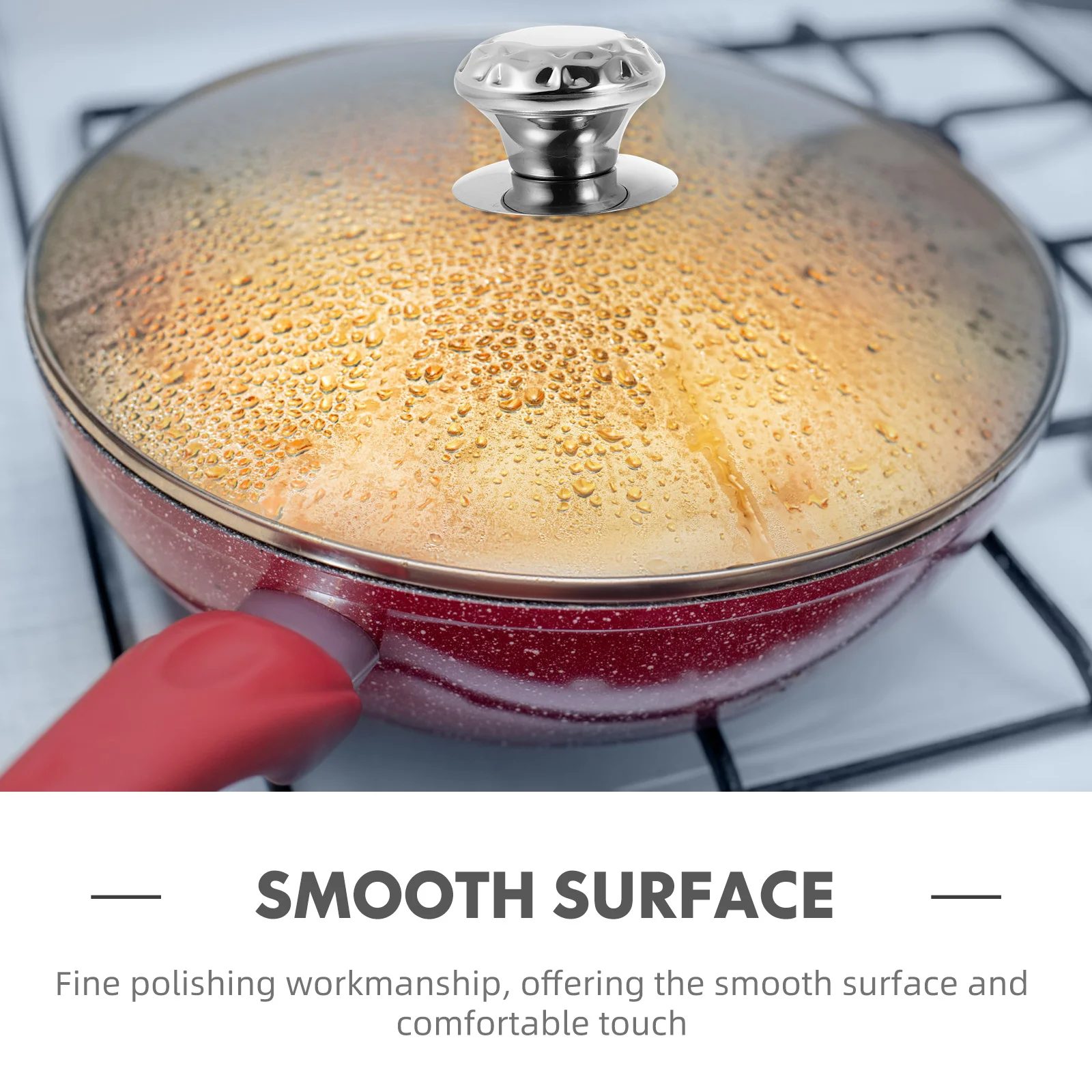 4Pcs Premium Stainless Steel Pot Lid Handle Knob Heat Resistant Universal Cover Grip for Soup Milk Pans Non-Slip Design
4Pcs Premium Stainless Steel Pot Lid Handle Knob Heat Resistant Universal Cover Grip for Soup Milk Pans Non-Slip Design