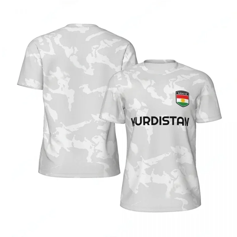 Loose Breathing T-shirt Fashion Kurdistan Flag Graphic Football T-shirt Men's Fashion 3D National Printing Sports T-shirt
Loose Breathing T-shirt Fashion Kurdistan Flag Graphic Football T-shirt Men's Fashion 3D National Printing Sports T-shirt