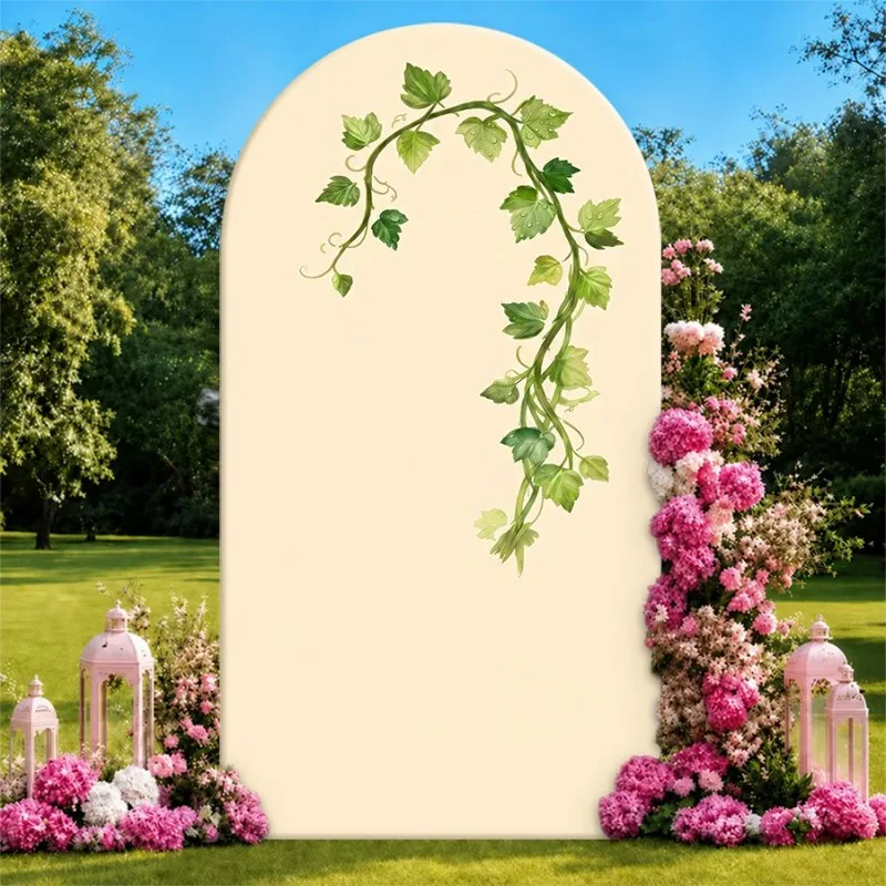 Single Side Arch Backdrop Cover Elegant Arch Backdrop with Green Vine Draping and Pink Floral Arrangements Perfect for Wedding
Single Side Arch Backdrop Cover Elegant Arch Backdrop with Green Vine Draping and Pink Floral Arrangements Perfect for Wedding