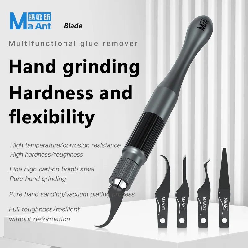 MaAnt Mobile Phone Repair Black CPU NAND Glue Removal Blade Chip Scraper Pry Knife Motherboard Chip Shovel Carving Tools
MaAnt Mobile Phone Repair Black CPU NAND Glue Removal Blade Chip Scraper Pry Knife Motherboard Chip Shovel Carving Tools