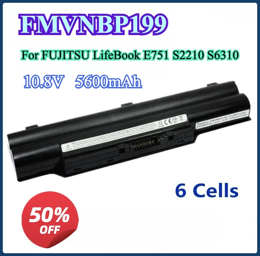 High Quality 10.8V 6Cells FMVNBP199 FPCBP282 FMVNBP146 Battery For FUJITSU LifeBook E751 S2210 S6310 S7111 S752 S760 S761 S792
High Quality 10.8V 6Cells FMVNBP199 FPCBP282 FMVNBP146 Battery For FUJITSU LifeBook E751 S2210 S6310 S7111 S752 S760 S761 S792
