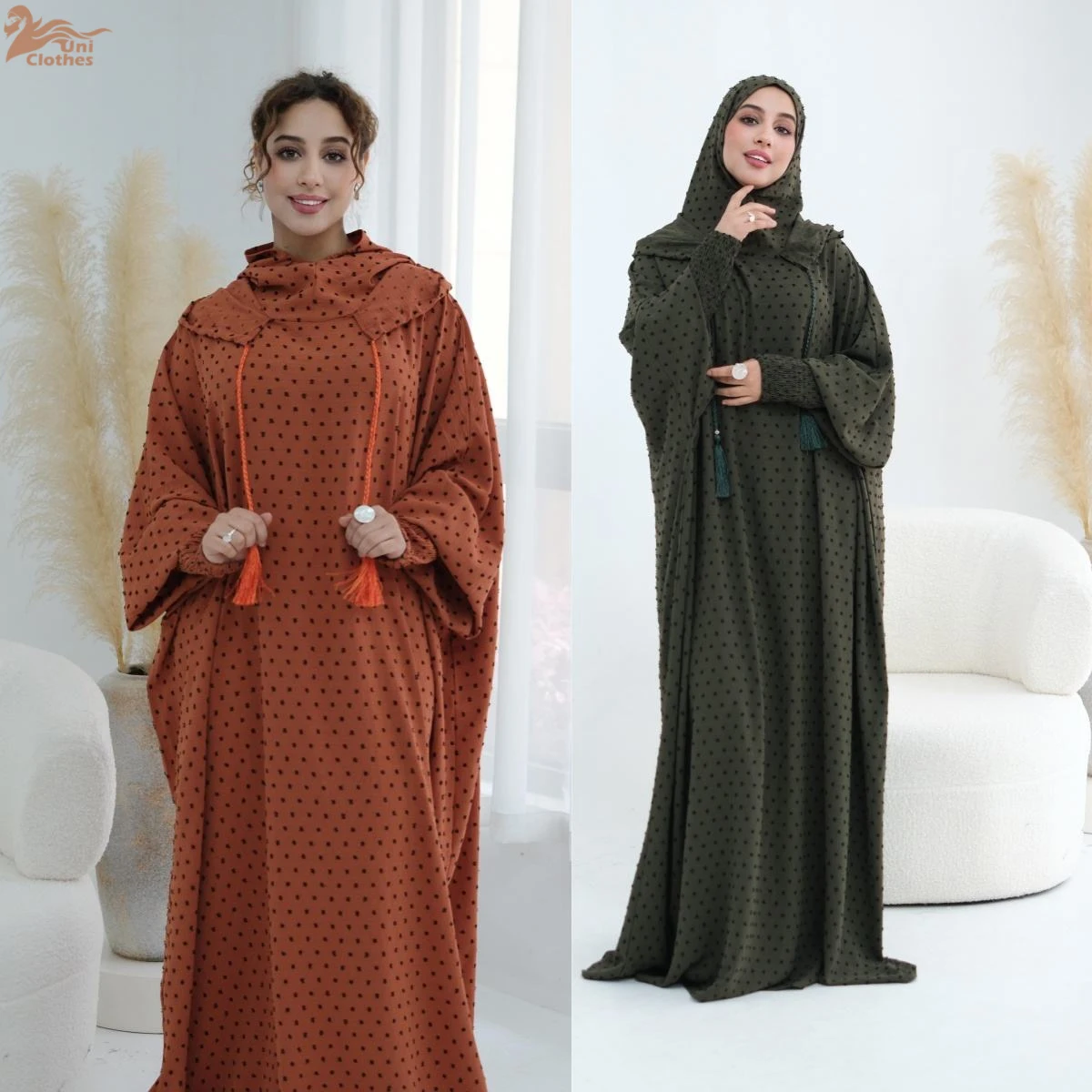 2026 New Abaya Designs Islamic Clothing Women Jilbab Abaya Robe Polka Dots Soft Crepe Double Hoodie Abaya Women Muslim Dress
2026 New Abaya Designs Islamic Clothing Women Jilbab Abaya Robe Polka Dots Soft Crepe Double Hoodie Abaya Women Muslim Dress