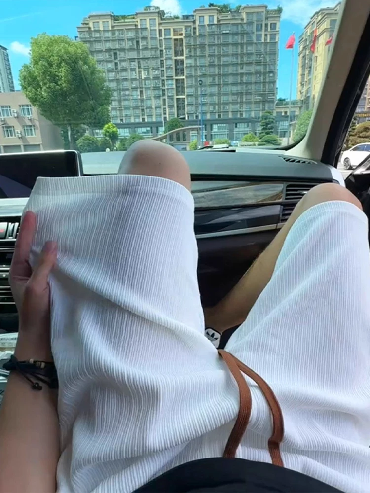 Quick Dry Ice Silk Texture Stripe Men's Shorts Summer Loose Sports Straight Casual Five-Quarter Beach Pants Polyester Fiber
Quick Dry Ice Silk Texture Stripe Men's Shorts Summer Loose Sports Straight Casual Five-Quarter Beach Pants Polyester Fiber