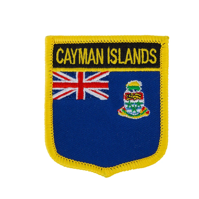 Cayman Islands Flag Shield Shape Iron on Embroidery Patches Saw on Transfer Patches Sewing Applications for Clothes Back Pack C
Cayman Islands Flag Shield Shape Iron on Embroidery Patches Saw on Transfer Patches Sewing Applications for Clothes Back Pack C