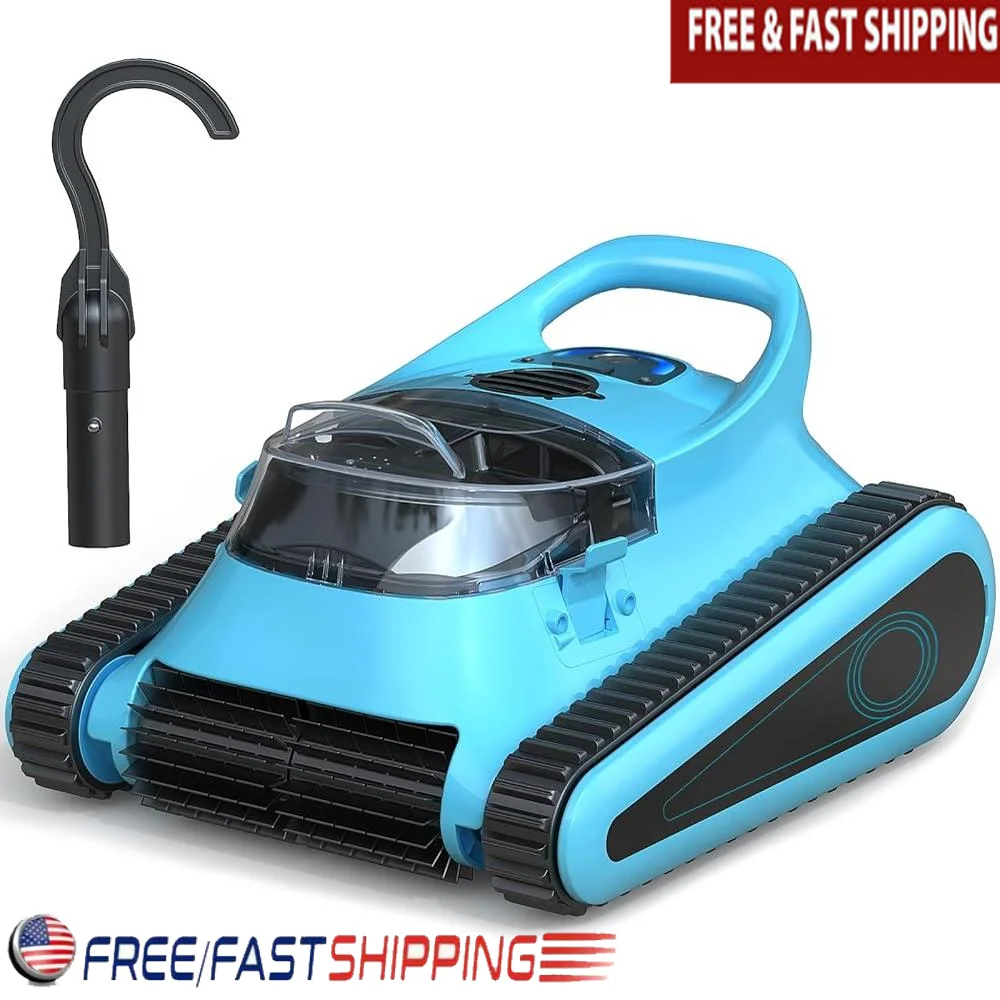Cordless Robot Pool Vacuum Cleaner 180W Suction Inground Automatic Pool Cleaner Wall Climbing Smart Navigation Self Parking 150
Cordless Robot Pool Vacuum Cleaner 180W Suction Inground Automatic Pool Cleaner Wall Climbing Smart Navigation Self Parking 150