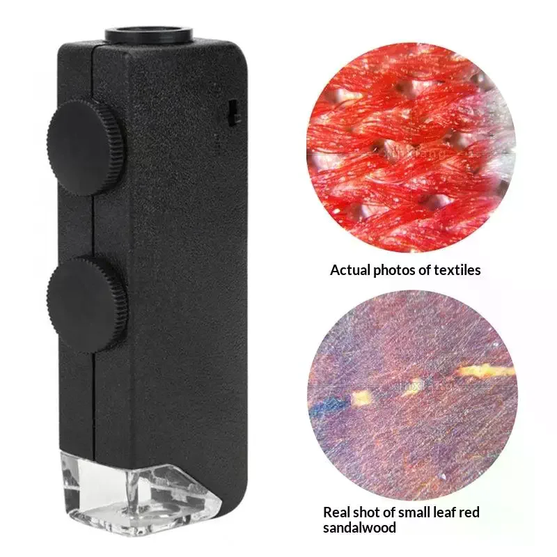 60-100X Adjustable Zoom Magnifier With LED Light Mini Portable Pocket Microscope For Coin Stamp Printing Textile Identification
60-100X Adjustable Zoom Magnifier With LED Light Mini Portable Pocket Microscope For Coin Stamp Printing Textile Identification