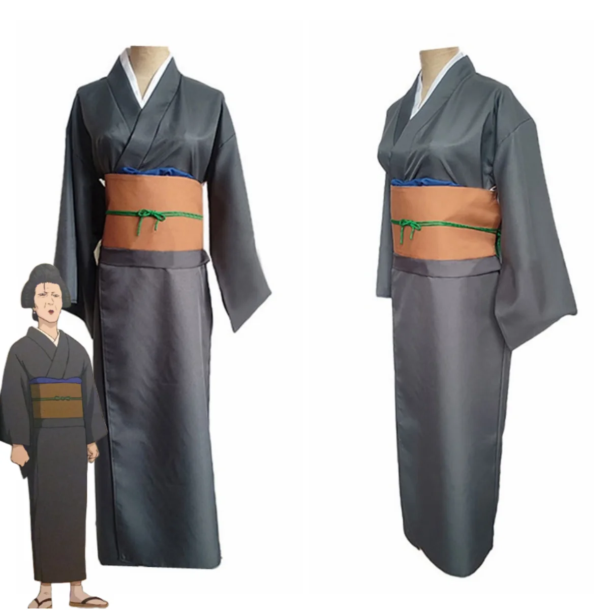 Anime GINTAMA Terada Ayano Cosplay Costume Japanese Grey Kimono Bathrobe Robe Adult Man Woman Traditional Festival Suit
Anime GINTAMA Terada Ayano Cosplay Costume Japanese Grey Kimono Bathrobe Robe Adult Man Woman Traditional Festival Suit