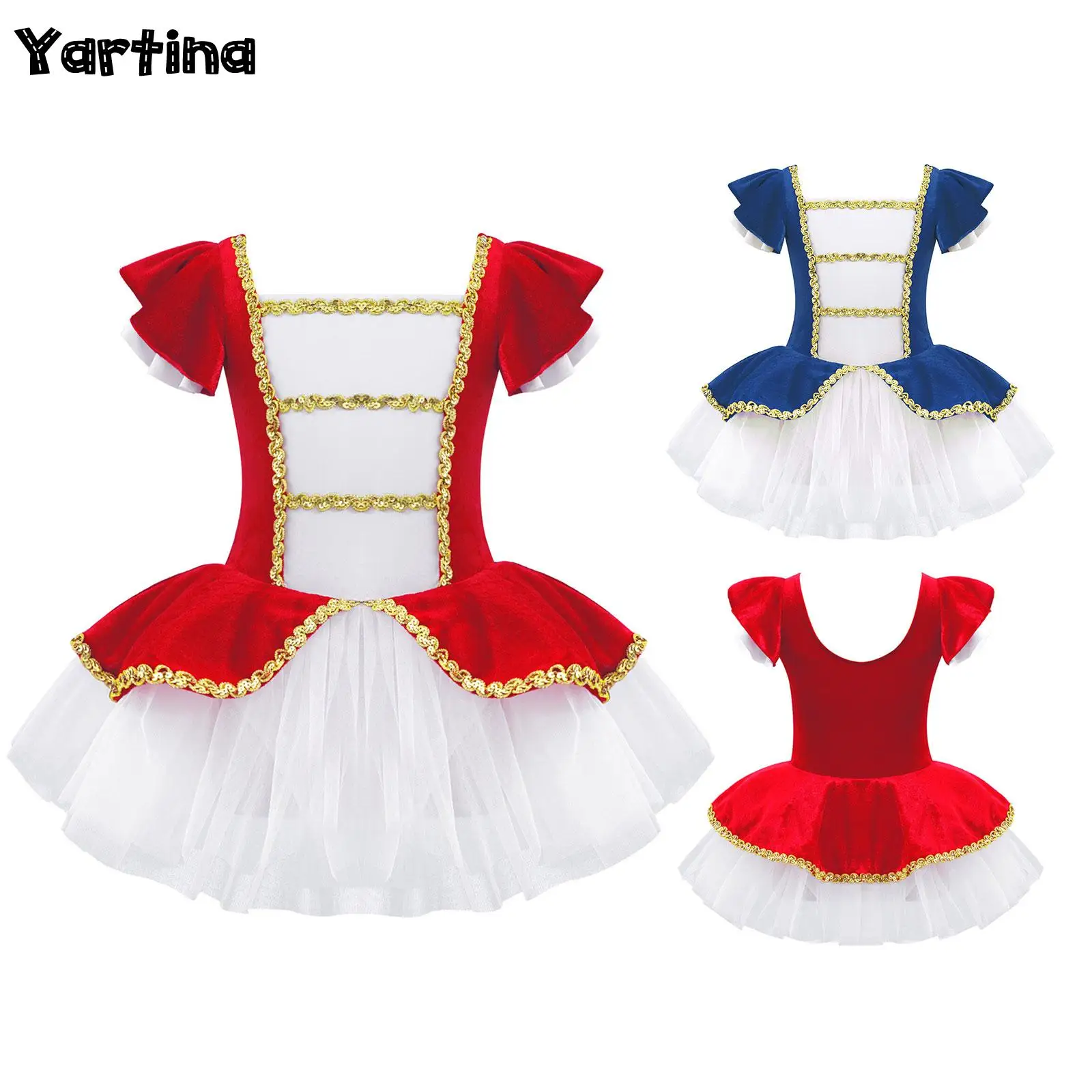 Kids Girls Gymnastics Christmas Xmas Ballet Tutu Costume Ballerina Fairy Dance Leotard Jumpsuit with Sequins Adorned Mesh Hem
Kids Girls Gymnastics Christmas Xmas Ballet Tutu Costume Ballerina Fairy Dance Leotard Jumpsuit with Sequins Adorned Mesh Hem