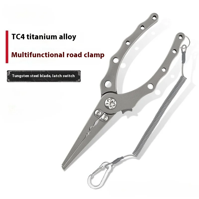 Titanium Alloy Outdoor Lure Fishing Pliers - Multi-func,Ring Opener,Hook Extractor,Line Cutter, Lock-fitted, Fishing Accessories
Titanium Alloy Outdoor Lure Fishing Pliers - Multi-func,Ring Opener,Hook Extractor,Line Cutter, Lock-fitted, Fishing Accessories