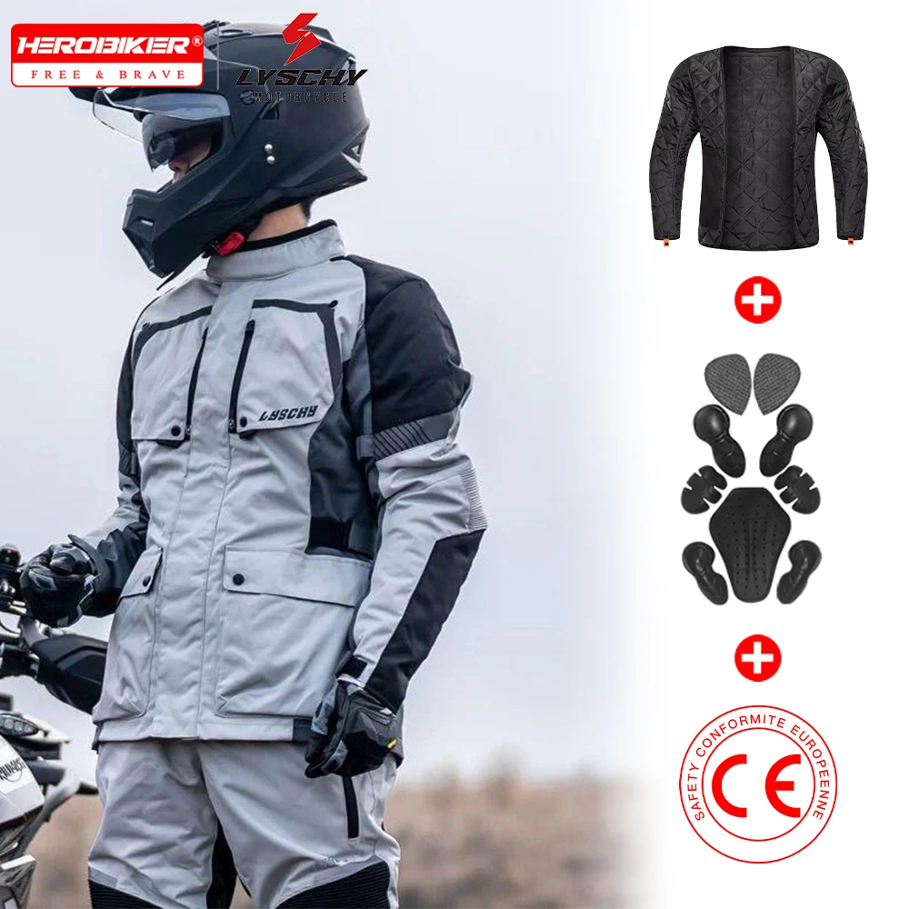 LYSCHY Motocross Jacket Autumn Winter Waterproof Motorcycle Riding Pants Off-road Jacket Rallysuit with Warmer Inner Liner
LYSCHY Motocross Jacket Autumn Winter Waterproof Motorcycle Riding Pants Off-road Jacket Rallysuit with Warmer Inner Liner
