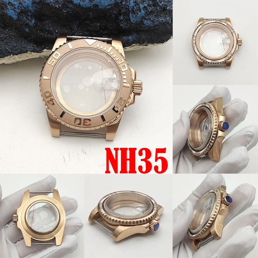 Men's Deluxe Rose Gold Case, 40MM Watch Conversion Kit for NH35/NH36 Movement, Water Resistant Case
Men's Deluxe Rose Gold Case, 40MM Watch Conversion Kit for NH35/NH36 Movement, Water Resistant Case