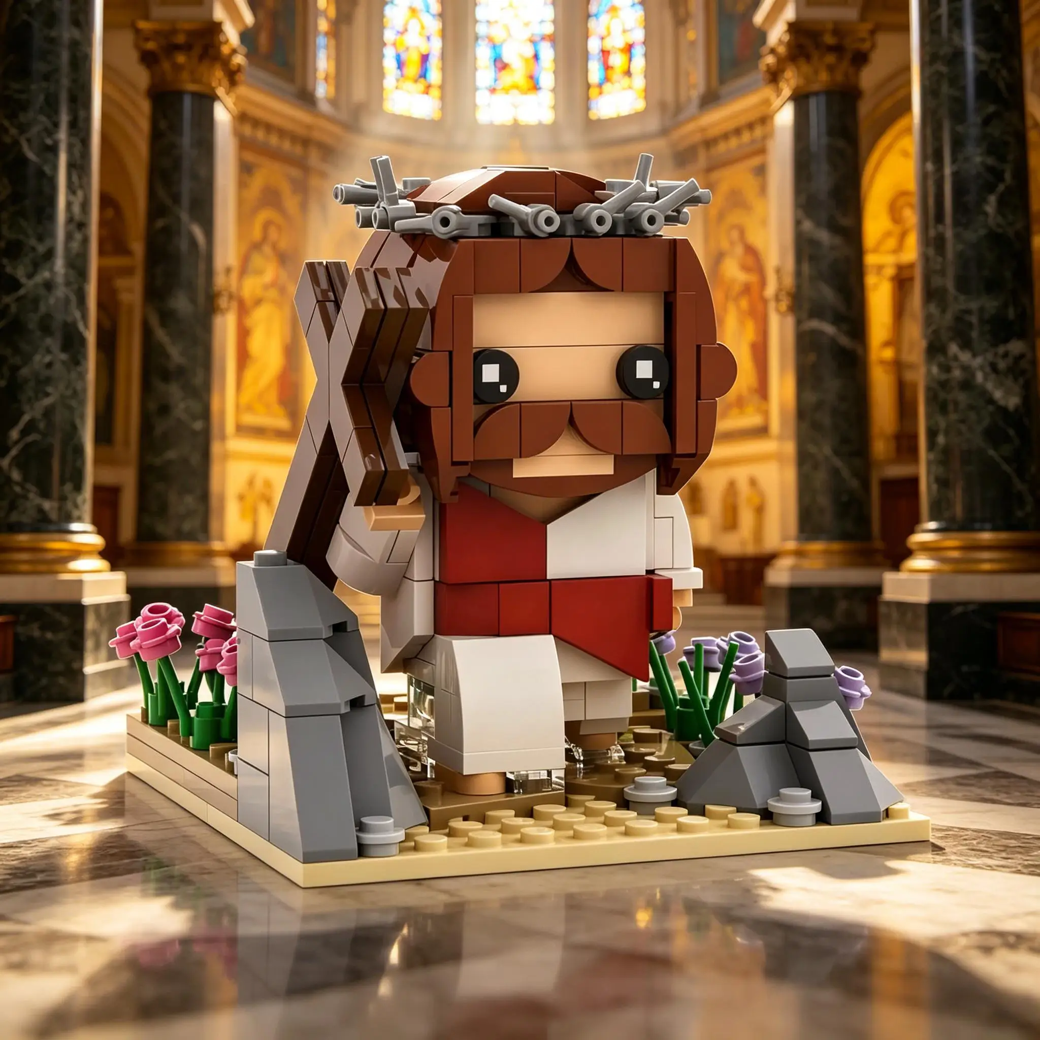 MOC Jesus Model Building Block Sets Jesus Carrying the Cross Action Figure Brick DIY Design Toy Adult Desktop Ornament Gift
MOC Jesus Model Building Block Sets Jesus Carrying the Cross Action Figure Brick DIY Design Toy Adult Desktop Ornament Gift