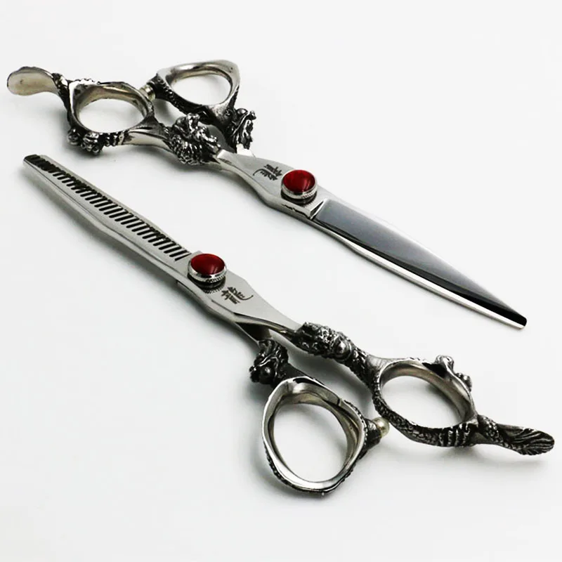 6 Inch Pet Scissors Dog Grooming Cutting+Thinning Shears Kit for Animals Japan440C Silver Dragon Handle Personality Models
6 Inch Pet Scissors Dog Grooming Cutting+Thinning Shears Kit for Animals Japan440C Silver Dragon Handle Personality Models