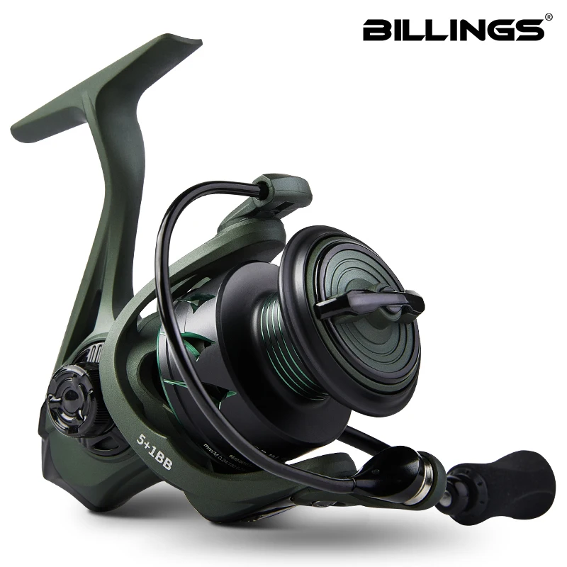 BILLINGS Spinning Reel 5.2:1 Spinning Fishing Reels 17.6 LB Max Drag with Anti-Reverse Metal Spool&CNC Rocker for FreshSaltwater
BILLINGS Spinning Reel 5.2:1 Spinning Fishing Reels 17.6 LB Max Drag with Anti-Reverse Metal Spool&CNC Rocker for FreshSaltwater