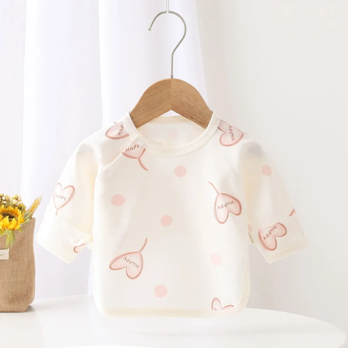 Newborn Summer Spring Pure Cotton Half Back Clothes 0-6 Month Infant Boy Girl Top Clothing Toddler Tummy Protection Printed Coat
Newborn Summer Spring Pure Cotton Half Back Clothes 0-6 Month Infant Boy Girl Top Clothing Toddler Tummy Protection Printed Coat